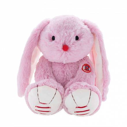 Мягкая игрушка из серии Руж - Заяц маленький розовый, 19 см. 
